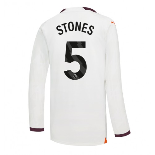 Pánský Fotbalový dres Manchester City John Stones #5 2023-24 Venkovní Dlouhý Rukáv